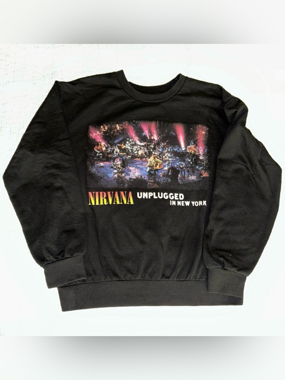 Vintage 1993 Nirvana Unplugged in New York Crewneck Sweatshirt Unisex